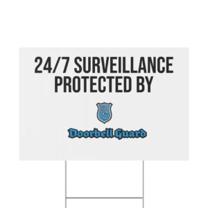 Doorbell Guard Yard Sign